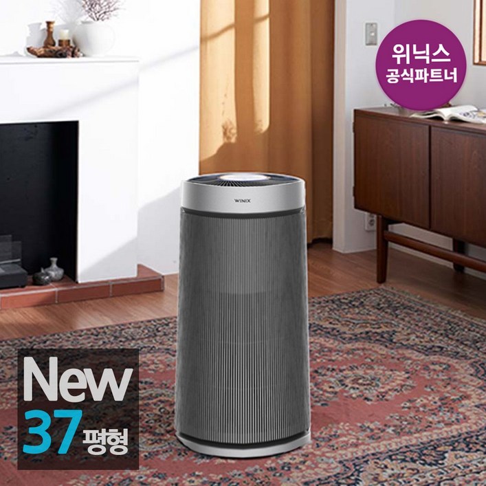 공식인증점 위닉스 공기청정기 타워프라임 플러스 실버필터세트 증정 ATTM115MSKSKR