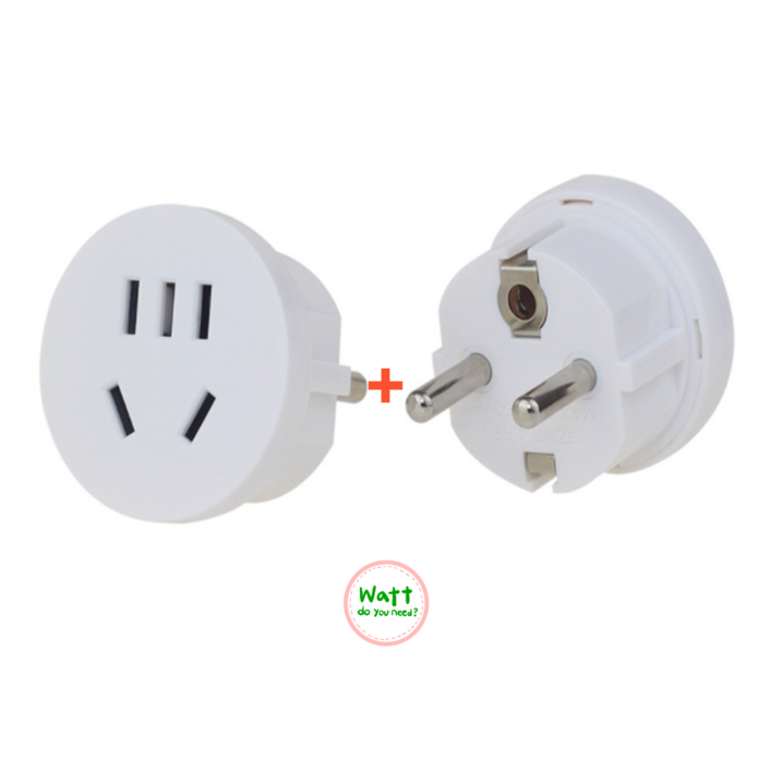 220v 돼지코 변환 슬림 멀티 플러그 원형 변환 어댑터 중국 미국 유럽 일본 호주 EU US 2개, 화이트, 2개, 0.47cm