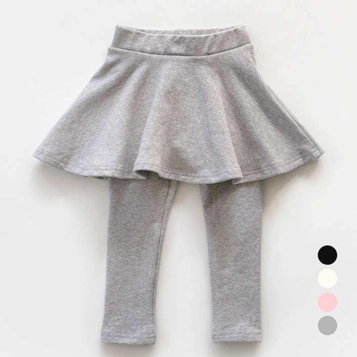 국내생산 여아 데일리 치마레깅스 치마바지 레깅스 치랭이 무지 유아동 주니어