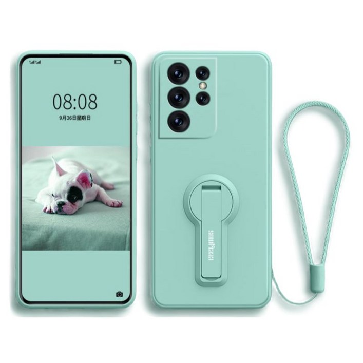 삼성 S24Ultra 전화 케이스  새로운 S23 + 액체 실리콘 S22 렌즈 갤럭시 올 팩 S21FE 스탠드 S20 S24Plus 낙하 방지