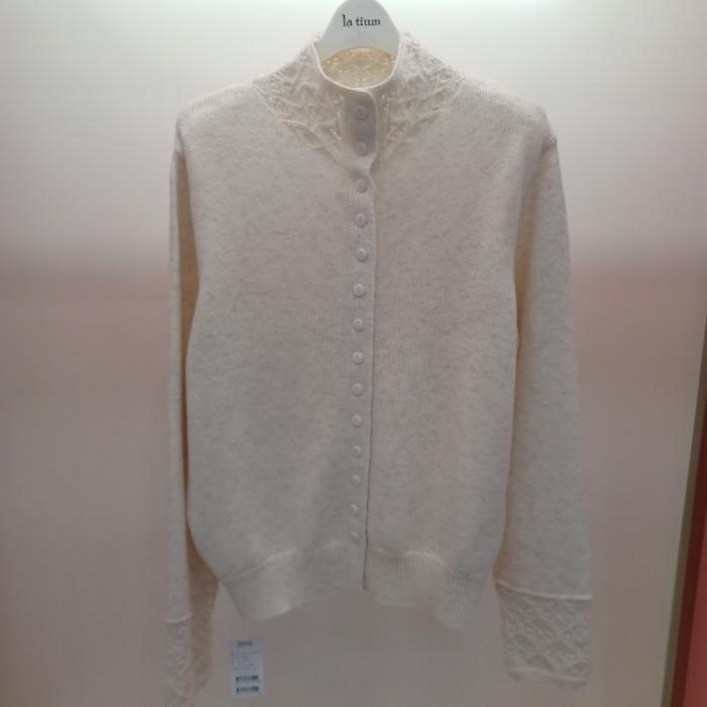 라티움 Destijl 뜨개 소매 넥 레이어드 품펀한 니트티형 하이넥 울 가디건 D2611cd04I 44878577 2742651