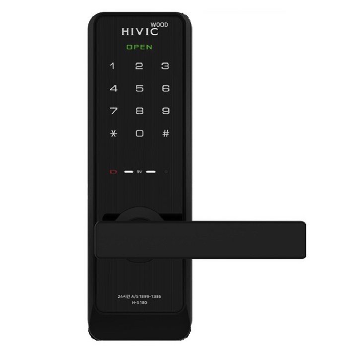 하이원 플러스 HIVIC H3180 목문형 방문 디지털도어락 나무문 목문 사무실 번호키