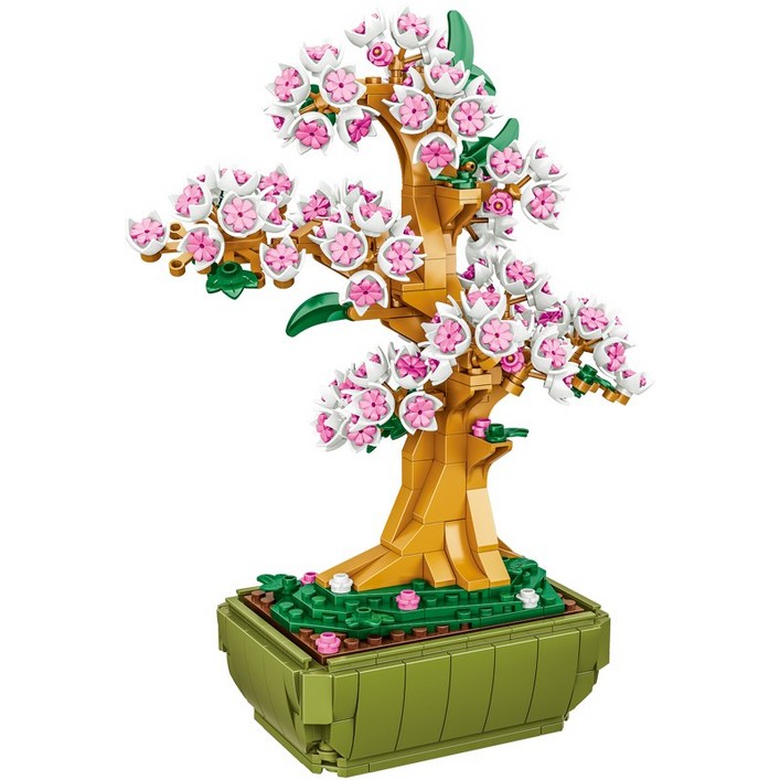 레고미니피규어 라이프엔 벚꽃 꽃블럭 플라워블럭 장난감 조립 플라워 스튜디오, 상세페이지 참조
