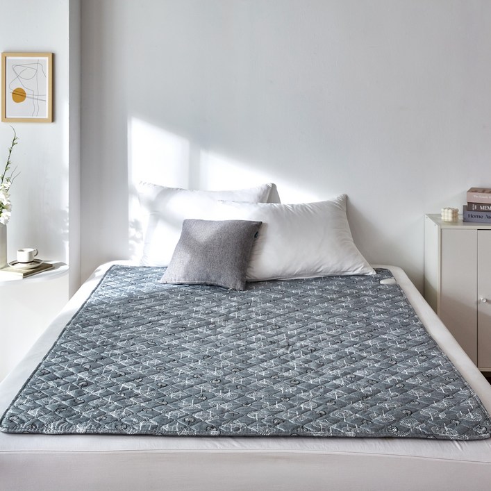 [2026년형] 한일의료기 원적외선 프리미엄 탄소열선 전기요, 그레이트리, (중형 1~2인용 100*180 CM), 그레이, 100*180