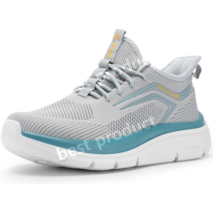 FitVille 폭넓은 운동화 남성 2E 4E 러닝 슈즈 워킹 슈즈 핸즈프리 신발 캐주얼 슈즈 운동화 신발 후저 경량 벗고 신기 쉬운