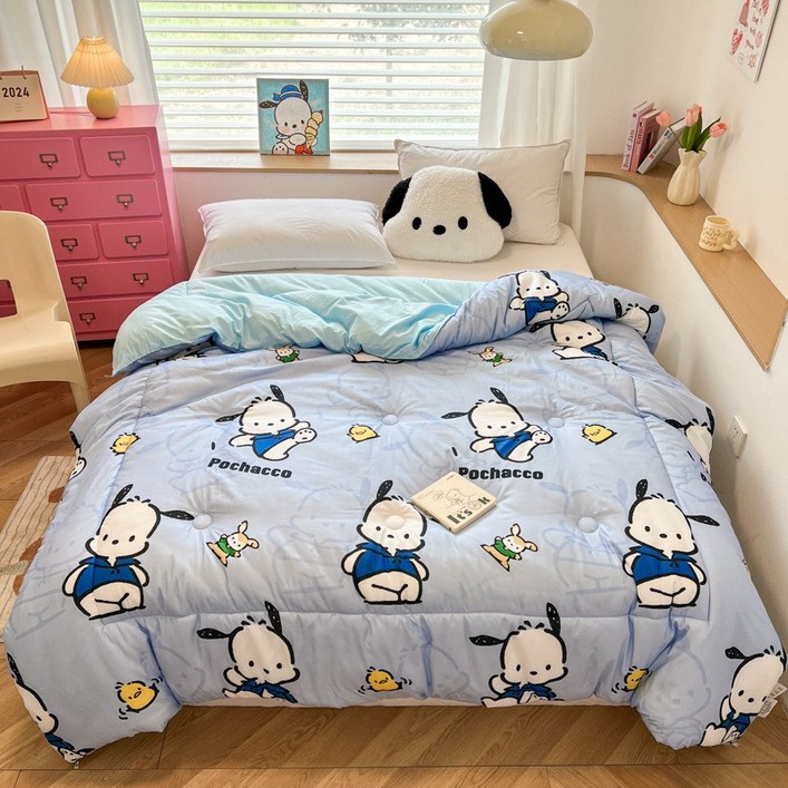 GOYES 산리오 캐릭터 이불 쿠로미 시나모롤 봄가을 보들보들 이불