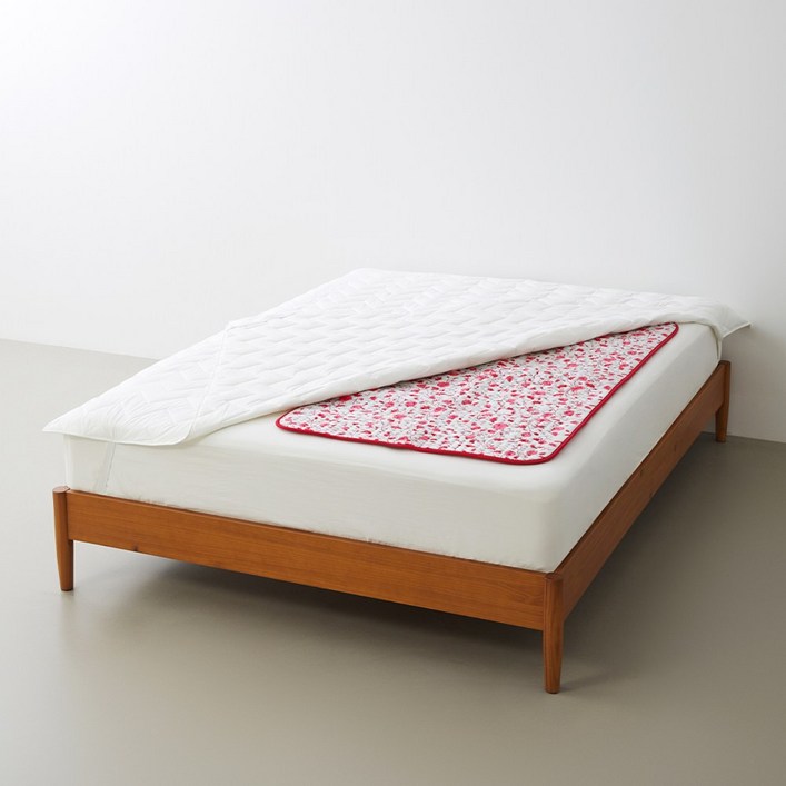 보이로 전기요 6단 1인용 UB03 레드플라워 프리미엄 워셔블 전기매트