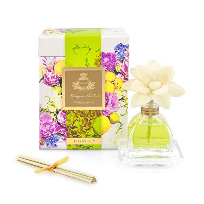 AGRARIA Monique Lhuillier Citrus Lily Scented Peti AGRARIA Monique Lhuillier 시트러스 릴리 향 쁘띠에센스 디퓨저, 갈대