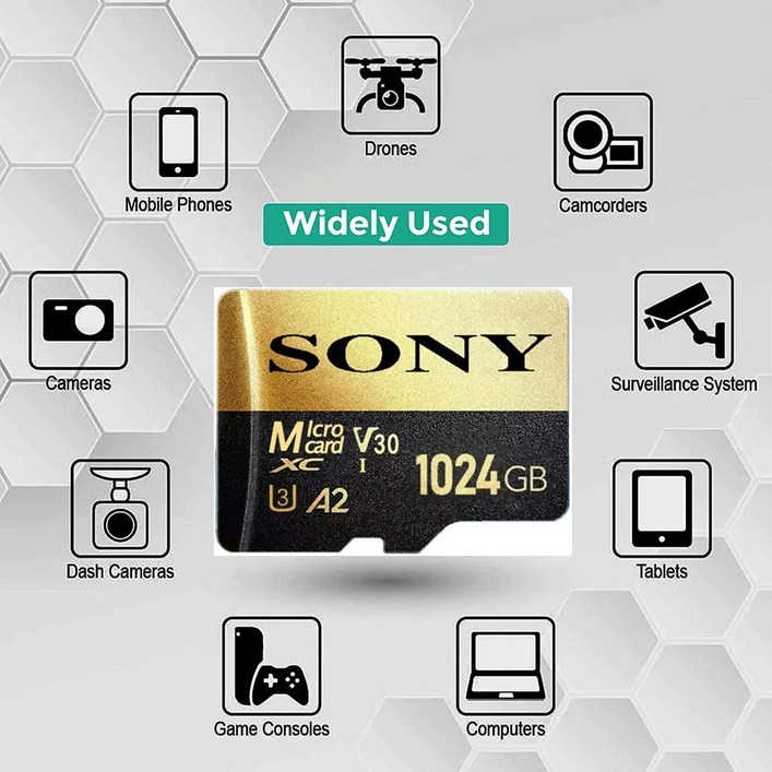 SONY 마이크로 SD카드 1024GB 소니 메모리카드, 1개