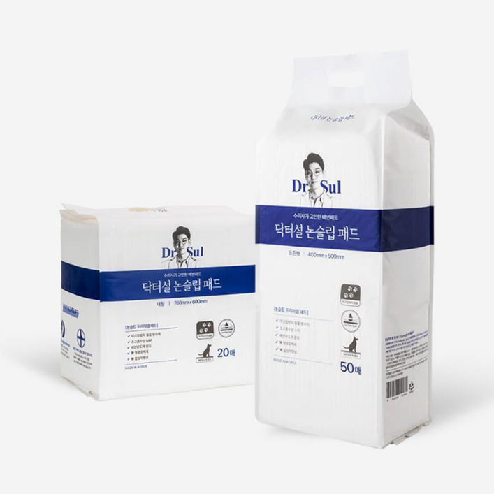 닥터설 논슬립 반려동물 배변 패드 50매, 50개입, 3개