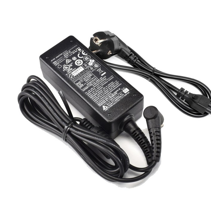 LG 19V 2.1A 40W 외경 4.0mm턱 AC 어댑터 전원케이블 포함 울트라PC 15N365 15U480L 15U470 15UD470 충전기, 1개