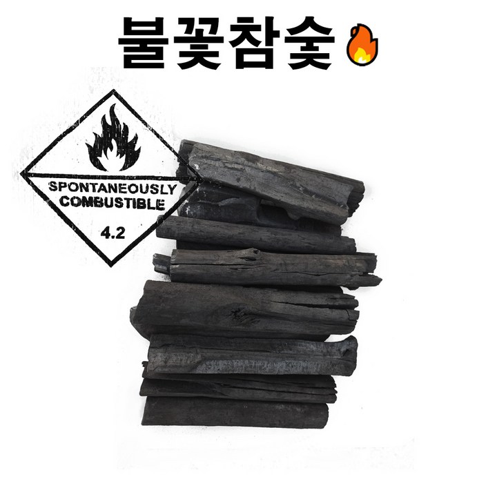 불꽃참숯 태국 맹그로브 숯 19kg이상 대용량마대, 1개, 19kg