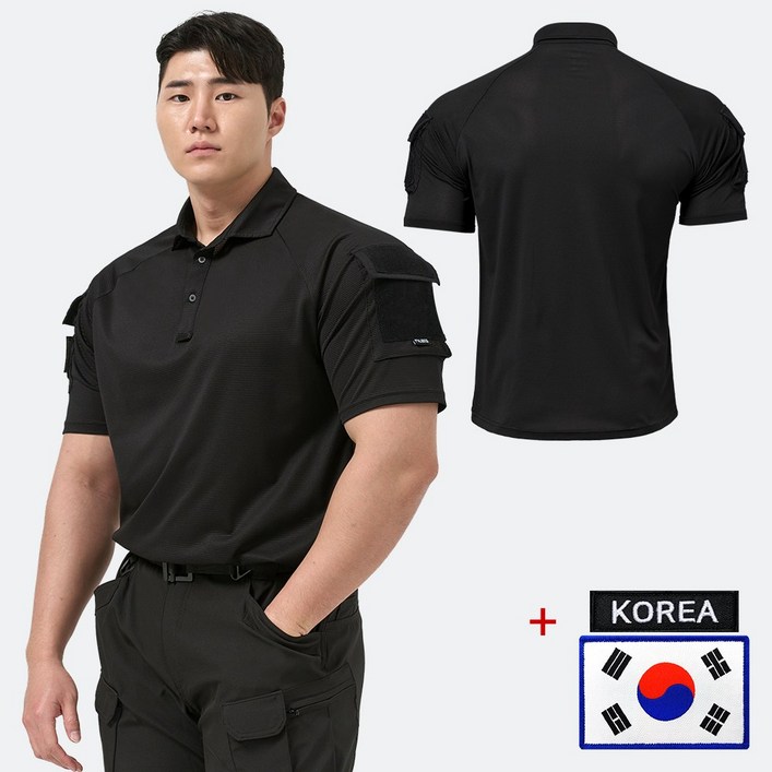 아머 전술 반팔 카라 티셔츠 태극기 코리아 패치 밀리터리 군용 경호 가드 보안 스태프 안전 코리아 아머 전술 반팔 카라 티셔츠 태극기 코리아 패치 밀리터리 군용 경호 가드 보안 스태프 안전 코리아