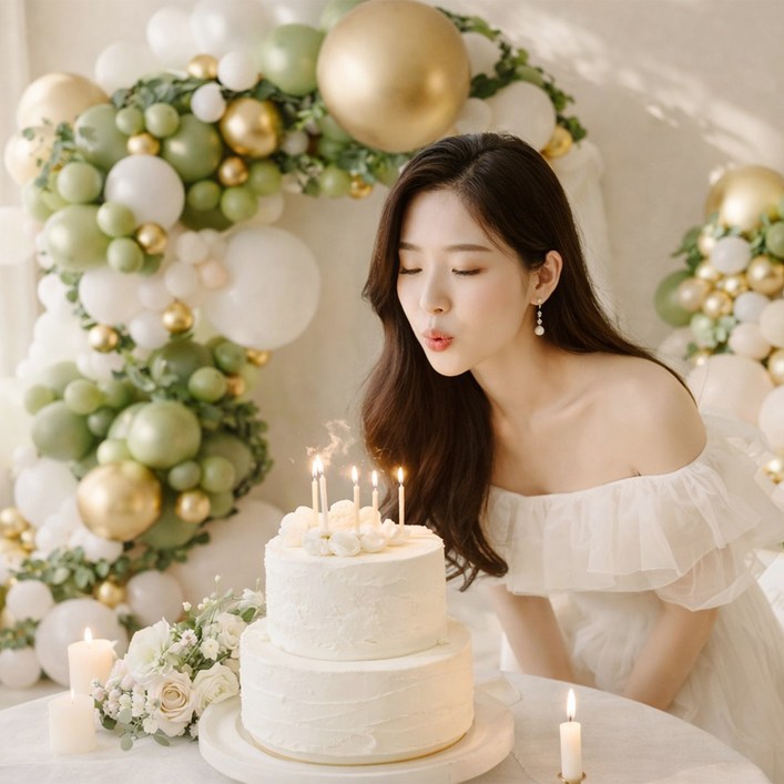 모아룸 풍선 가랜드 생일 파티 이벤트 장식 세트, 1세트, 파티 001(152pcs)