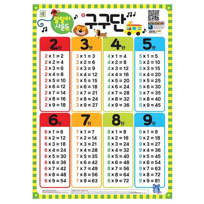 랄랄라 사운드 벽보 8: 구구단