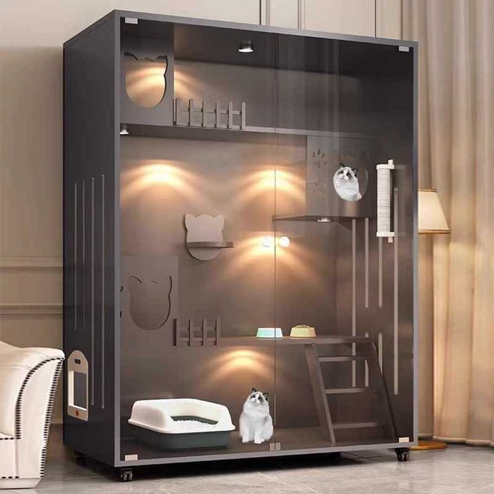 고양이 호텔 빌라 반려묘 대형 실내 케이지 호텔장 캣타워