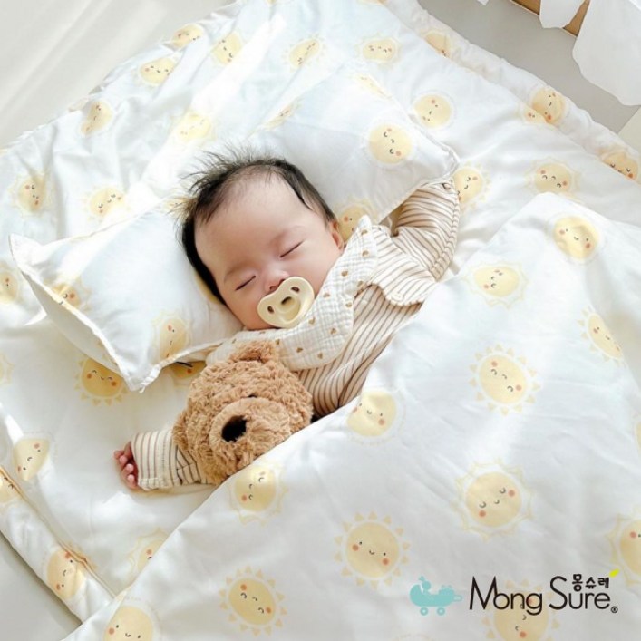 몽슈레 어린이집 낮잠이불 낮잠이불 낮잠베개 세트