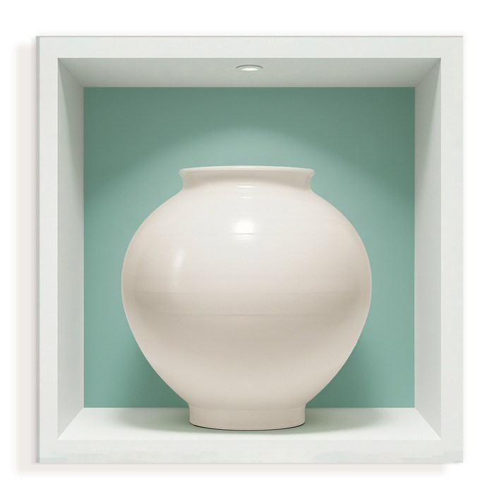 달항아리 그림 액자 거실 인테리어 두꺼비집가리개, 02.담다 청록