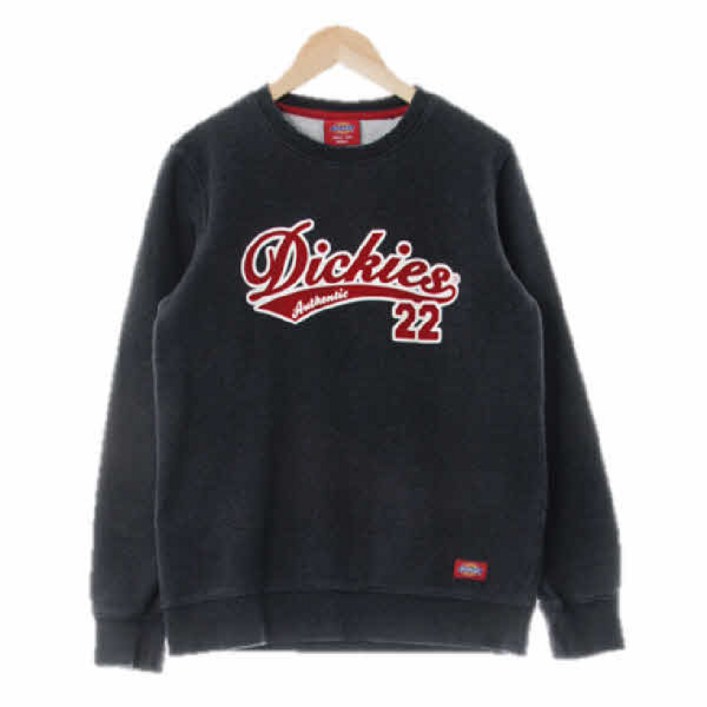 디키즈 7865 다크그레이 프린팅 면혼방 빅로고크루넥맨투맨 90