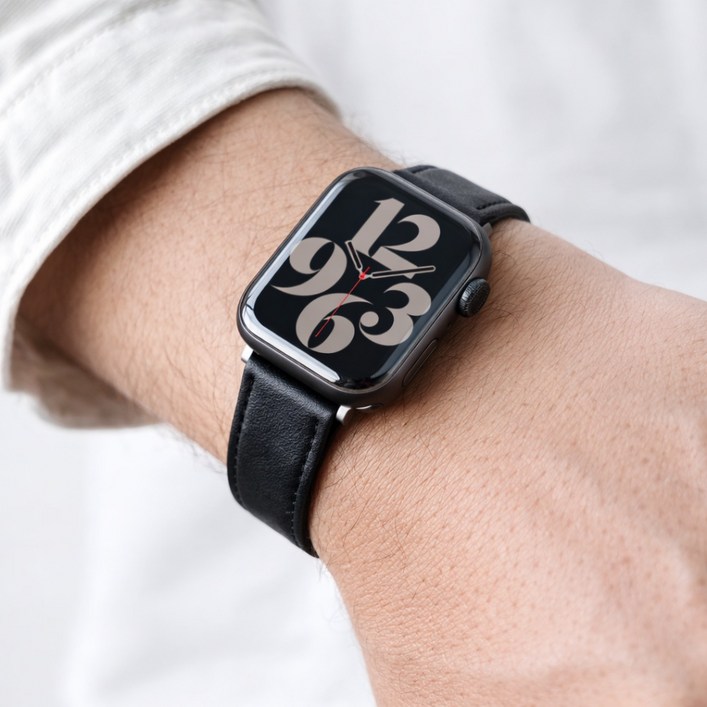 다브온픽 애플워치 가죽레더 싱글 스트랩