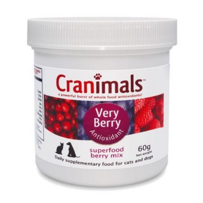 크래니멀 베리베리  60g 강아지 항산화 눈건강 요로건강 영양제