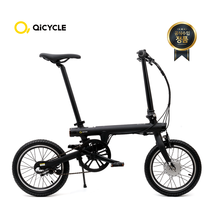 치사이클 EF1 클래식 블랙 전기자전거 초경량 접이식 미니벨로 자전거 토크센터 수입정품, 무광블랙 20230612