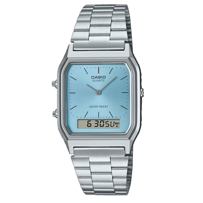 CASIO 카시오 AQ230A2A1MQY 클래식 손목시계 아이스 블루