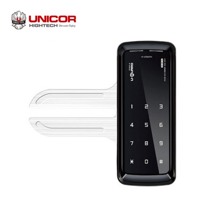 유니코 유리문전용 상가유리문 사무실유리문 강화유리도어락 번호키 교체설치 유가드 UG325NGL  키