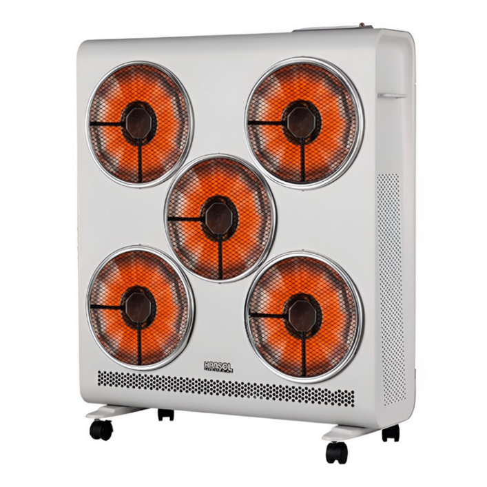 한솔 전기히터 5구 전기난로 하이라이트 업소용 난방기 스토브 사무실 식당 교회 사찰 PC방