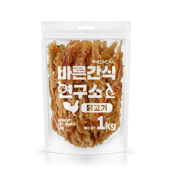 바른간식연구소 닭가슴살 1kg 강아지 육포 대용량간식, 닭가슴살, 1kg, 1개