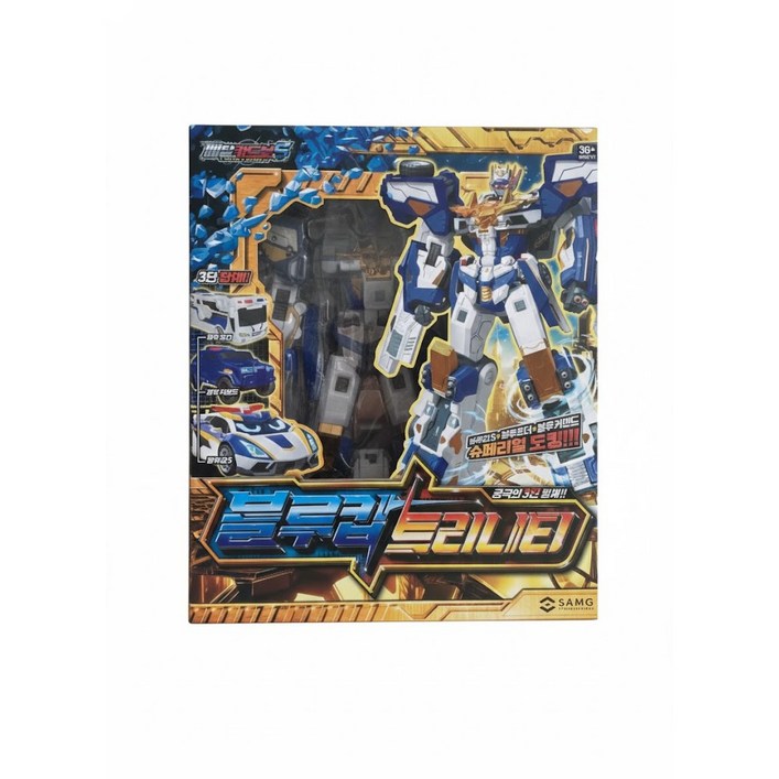 메탈카드봇S 블루캅 트리니티 변신 합체로봇, 1개, 혼합색상