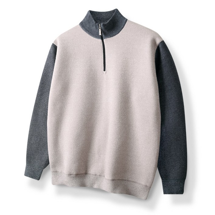 해리슨 기본 반집업 니트 506 RMN1137