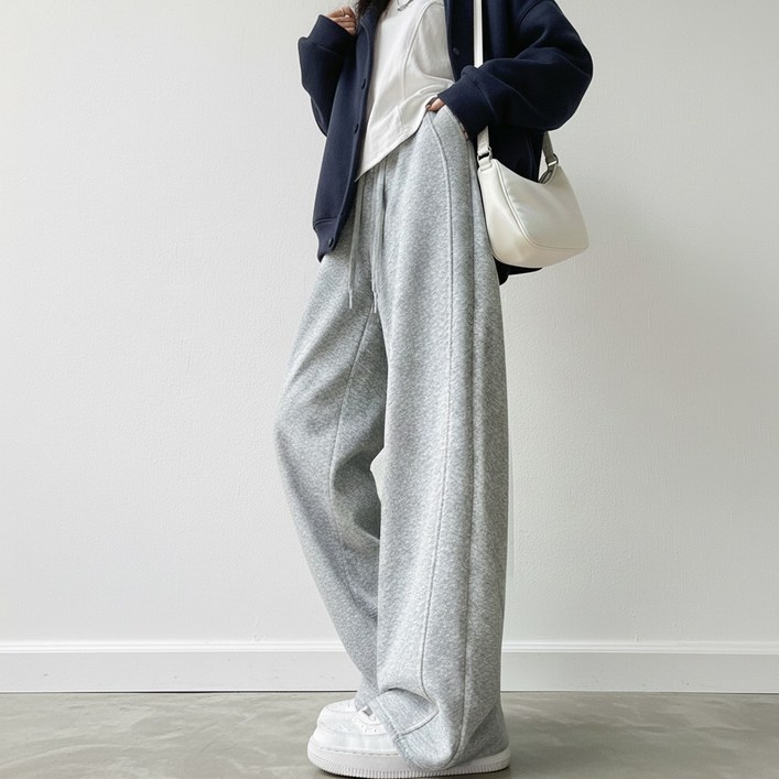 탐리프 여성 밴딩 와이드 트레이닝 팬츠 기본숏 2단기장