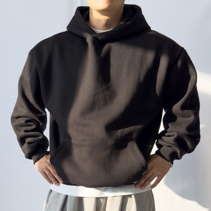 PACIENCIA 무지 오버핏 후드 기모 PACIENCIA 무지 오버핏 후드 기모