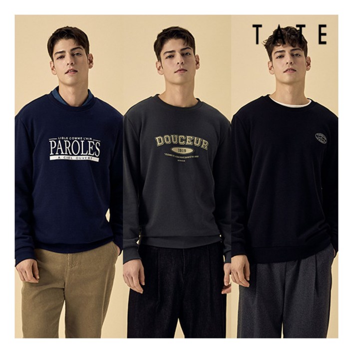테이트 ○ TATE 25FW 남성 아트웍 기모 스웻셔츠 3종