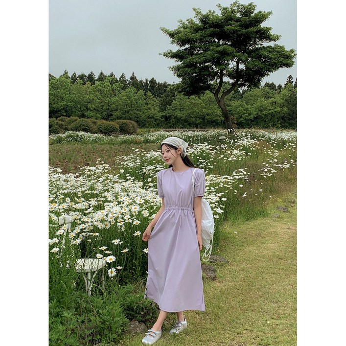 이삼사 시원한 바스락 스트링조절 휴양지 원피스 4컬러 44-99