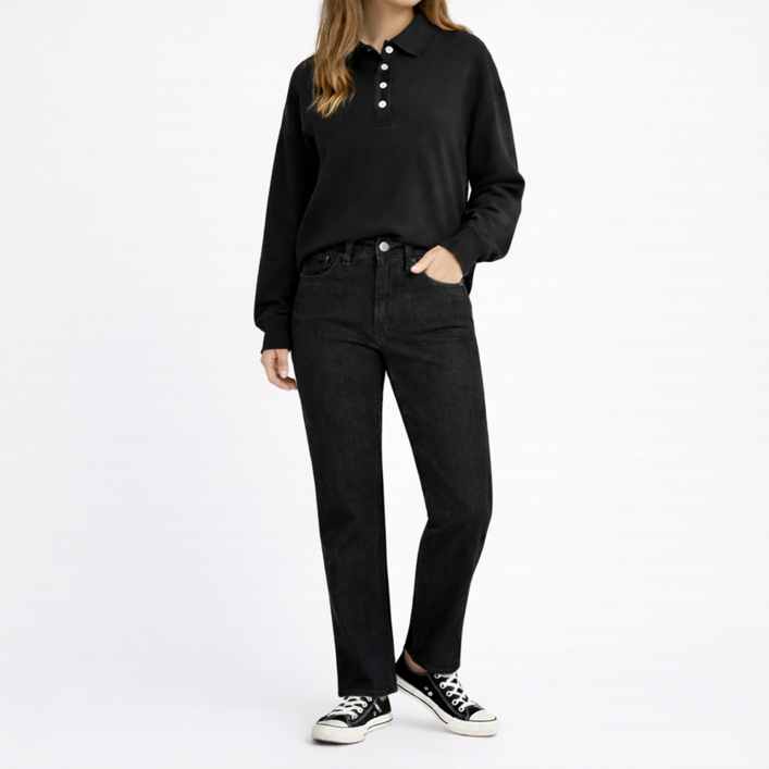 [국내배송]리바이스 여성 프리미엄라인 청바지 셀비지 블랙진