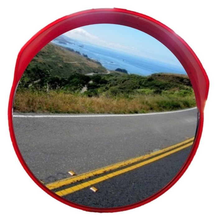 선테크 국내제조 최저가 고품질 800mm 1000mm 아파트 공용주차장 공사현장 반사경+벽부형세트, 은색, 1개