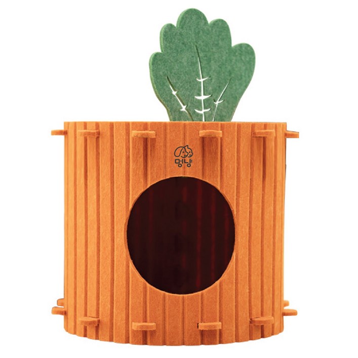 멍냥 고양이 당근 숨숨집