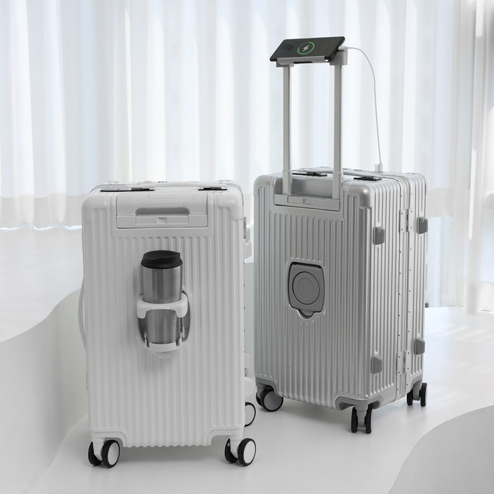 판매자특가 베르지아 확장형 하드캐리어 기내용캐리어 무게측정 USB충전 앞포켓 20인치 24인치