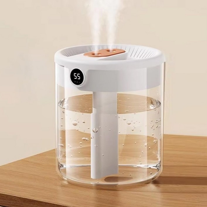 퀸나 컴피 USB 가습기 무드등 1.5L, 화이트, QHFA150