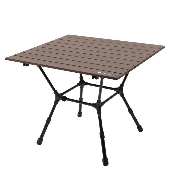 MOON LENCE 접이식 사각 테이블, 갈색