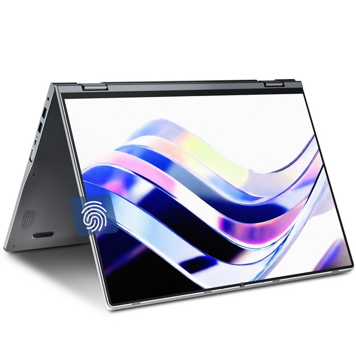 JUMPER 노트북 2in1 16인치 접이식 터치스크린 N5095 프로세서 4GB RAM 128GB SSD 지문인식 WiFi6 Windows 11 home, JUMPER J1 SEUN186, WIN11 Home, 4GB, 128GB, 회색