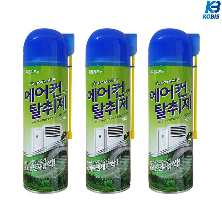 산도깨비 에어컨 탈취제 300ml 가정용 차량용 히터탈취제 공용
