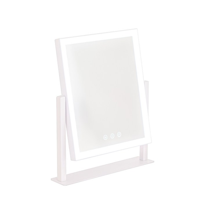 비욘드퍼니싱 LED 화장대 탁상 거울, 1개, LED라인조명