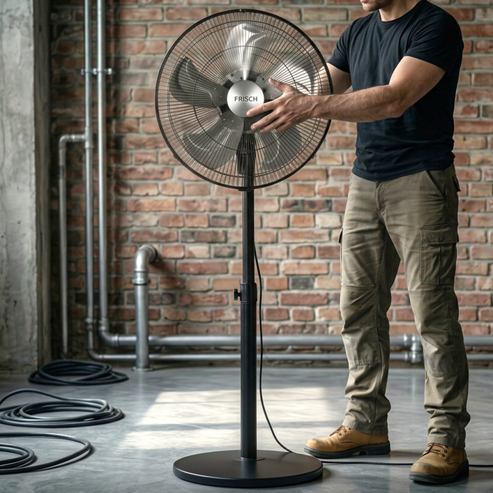 공업용 대형 선풍기 초강력 업소용 선풍기 산업용 기계식 메탈 선풍기, 티타늄 실버