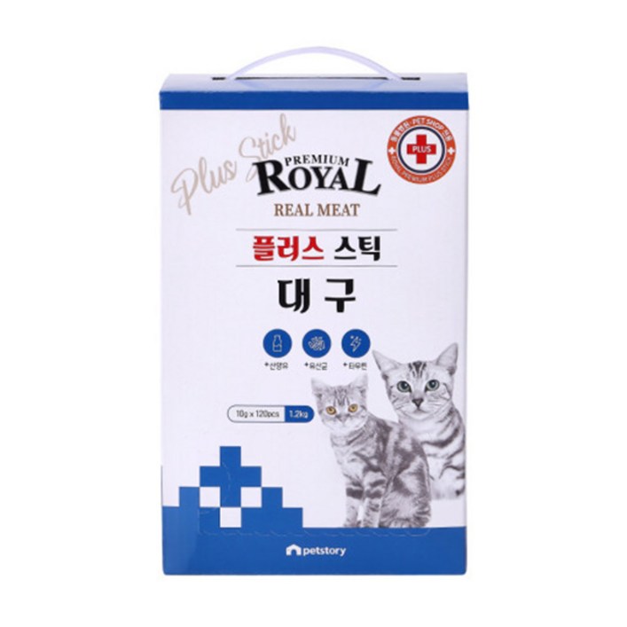 프리미엄 로얄 플러스 스틱 120p 6종 고양이간식 츄르, 120개, 프리미엄 로얄 플러스 스틱