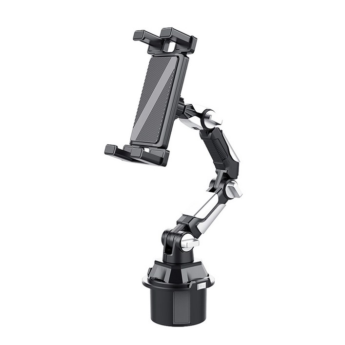 SEAMETAL 차량용 태블릿 컵홀더 거치대 대쉬보드 차량용 태블릿 휴대폰 모니터 거치대, 블랙, 1개