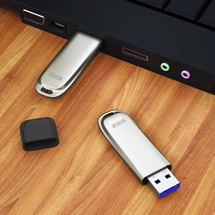 대용량 초고속 핸드폰 USB 메모리 각인 단체 선물, 512GB, 1개