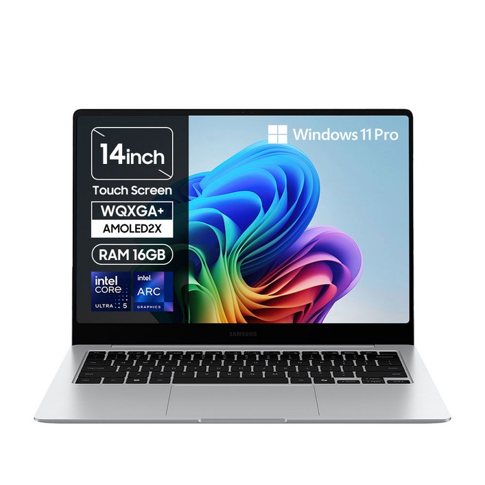 삼성전자 공식파트너 갤럭시북5 프로 14인치35,5cm 인텔 Ultra 5 터치스크린, 서울경기 퀵서비스 최대 2만원 지원, ZA51AS, WIN11 Pro, 16GB, 2TB, 실버